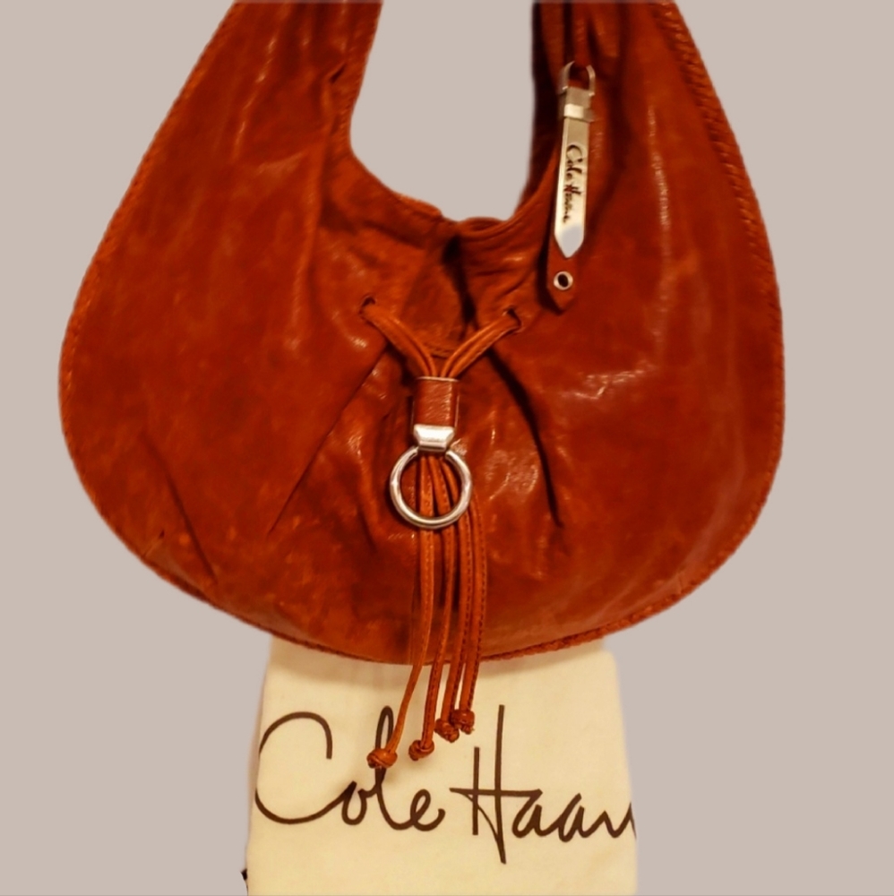 COLE HAAN Phoebe Whiskey BRN HoBo Bag NWOT